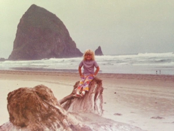 I sent him this photo of me when I was little. How awesome are those pants?