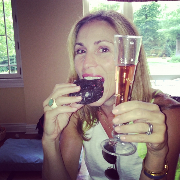 Girlfriends realize that doughnuts and pink champagne can absolutely be called "lunch"