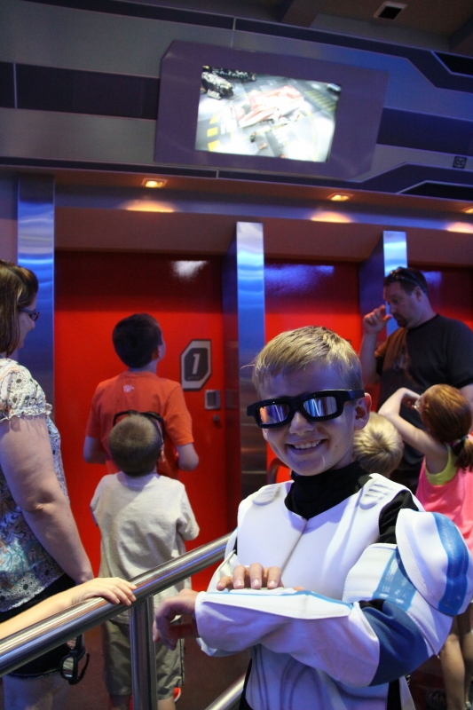 How many times can one child go on Star Tours? 