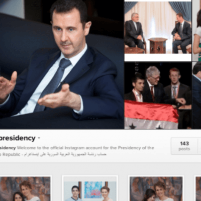 Syria vs. The White House on Instagram