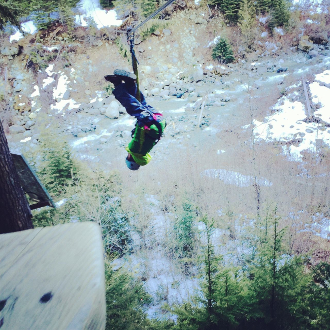 Ziplining Whistler