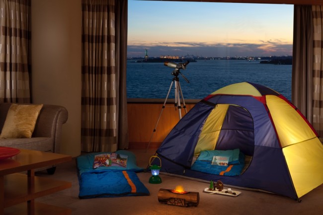 Indoor Campout set-up