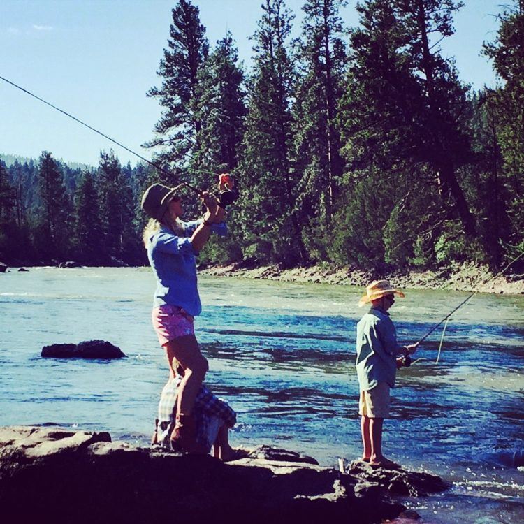 Fly fishing on the Blackfoot River at The Resort at Paws Up